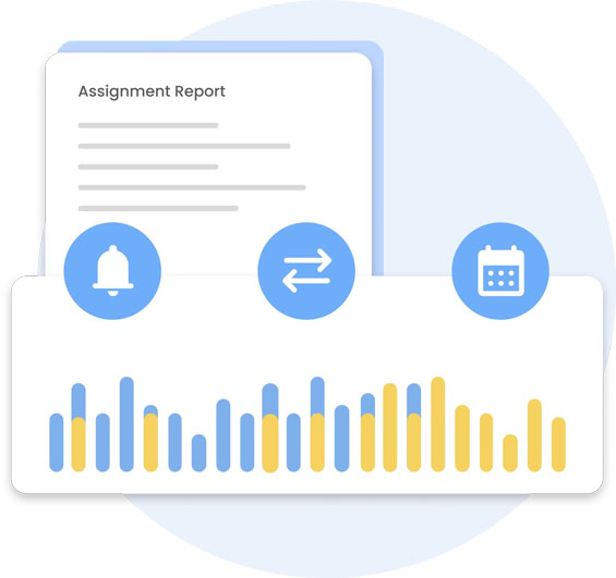 Reports, analytics, data visualizations, and filters that give you deep and specific insights by location, time, department, employee, and template.