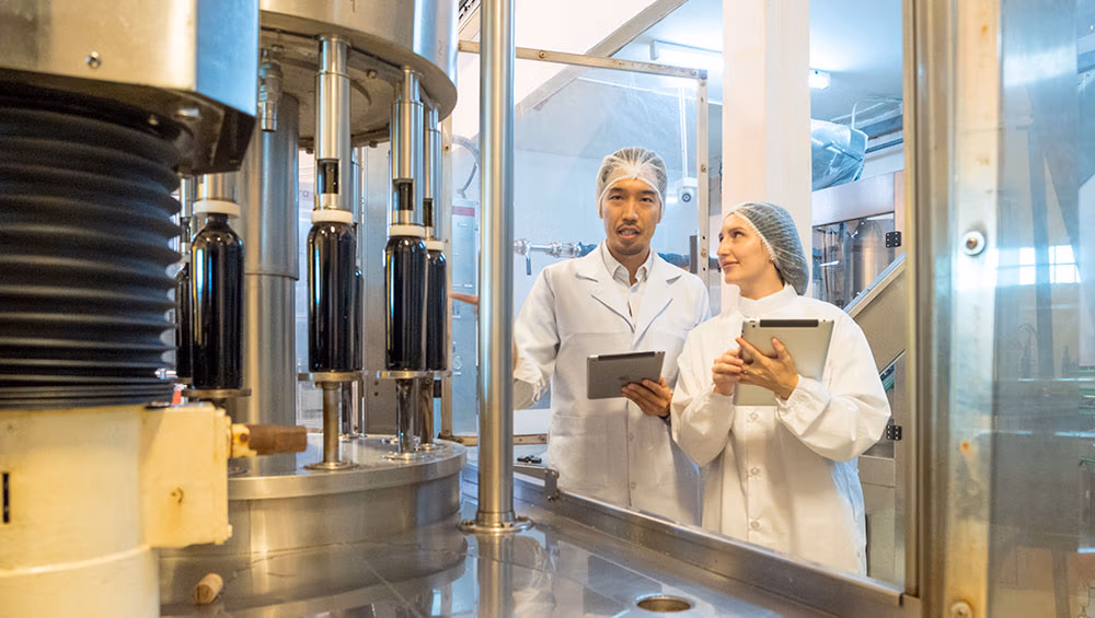 hygienic inspection of juice production with iPad