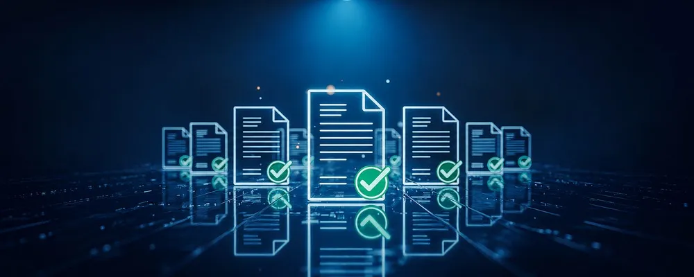 Digital process documentation with verified documents in a manufacturing environment